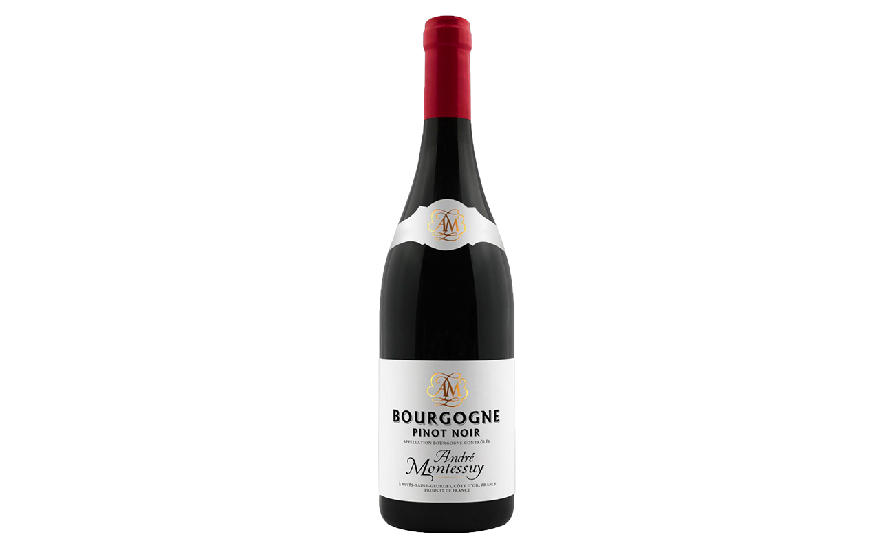 Andre Montessuy Bourgogne Pinot Noir 2022 Vintage Bottle Shot