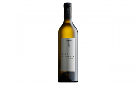 Clos Stegasta Asyrtiko Bottle Shot from T-Oinos Greek Winery